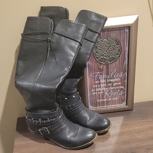 Style & Co. Black Over the Knee Boots